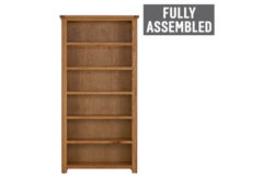 Kent Large Bookcase – Solid Oak & Oak Veneer